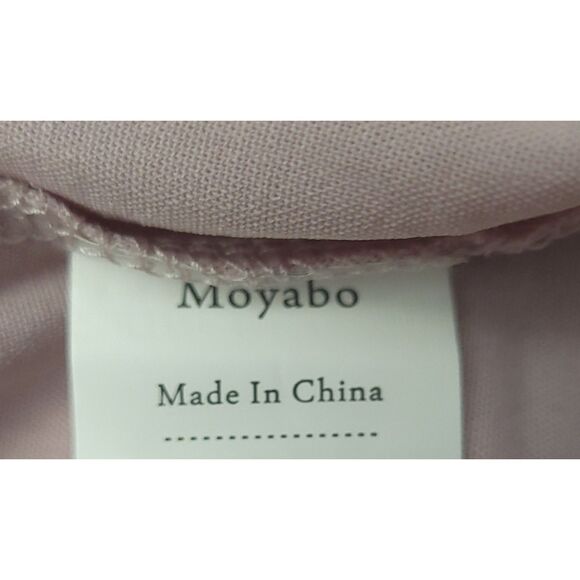Moyabo Womens L Bow Tie Neck Roll-Up Long Sleeve Corpcore PK Chiffon Blouse NWT - Picture 7 of 9